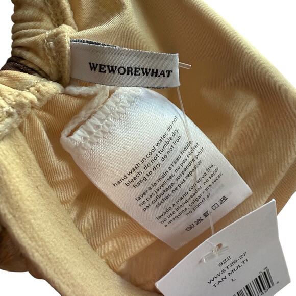 WEWOREWHAT Women's Animal Print Ruched Underwire Bikini Top Leopard L NWT - Picture 10 of 10